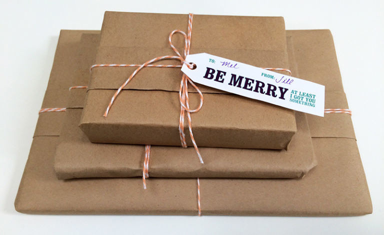 Be Merry Gift Tag