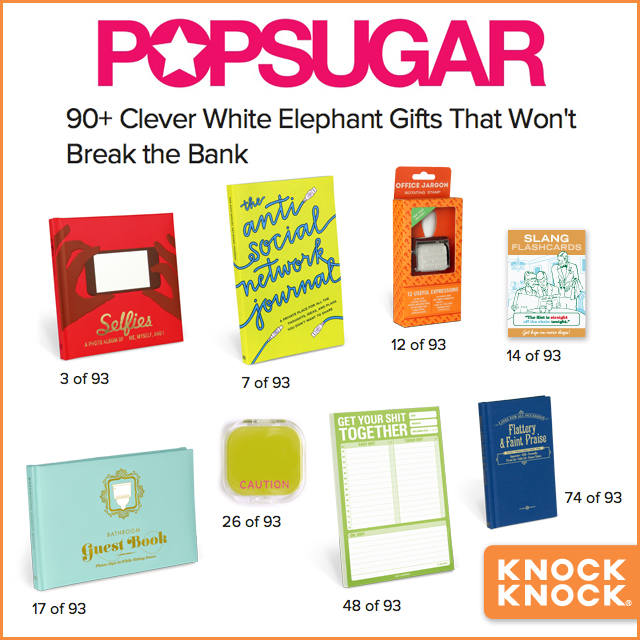 2014 Press PopSugar Cheap White Elephant Gifts under $20