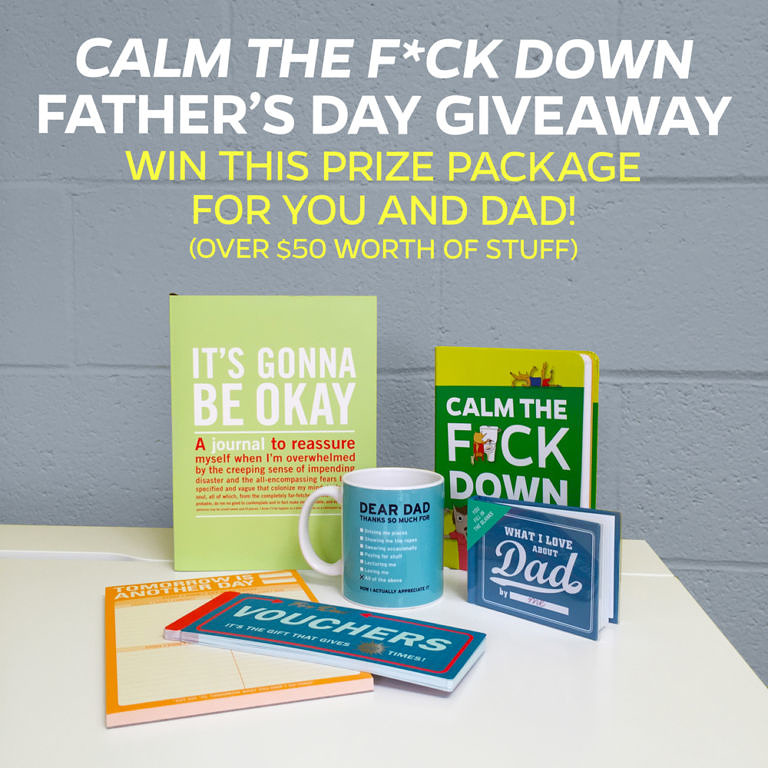 Knock Knock Calm the F*ck Down Father's Day Giveaway