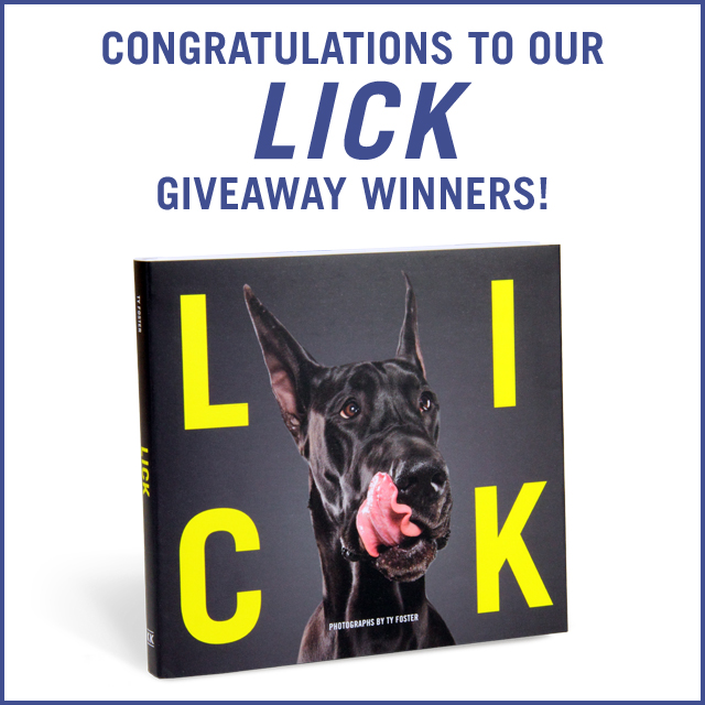 2015 Lick Giveaway Winners