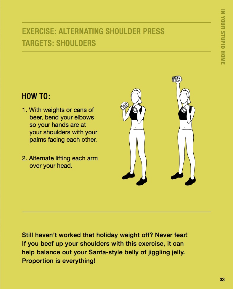 Exercise #2: Alternating shoulder press for shoulders